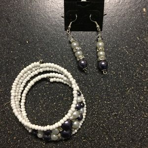 🌷FINAL PRICE🌷 BEADED BRACELET /EARRINGS NWT